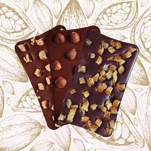 A three pack of Danieli handmade chocolate bars