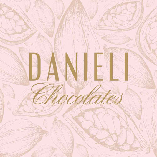 Danieli chocolates gift card in pretty pink design