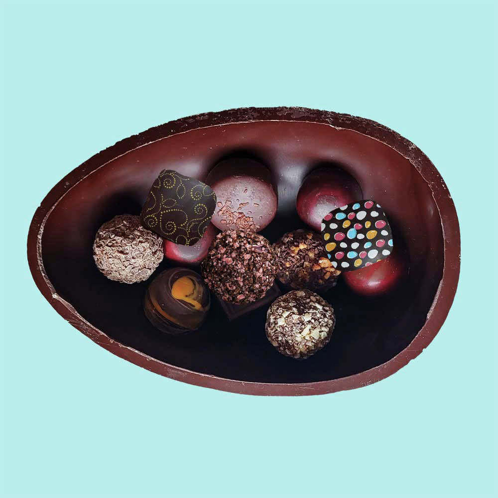 LARGE DARK CHOCOLATE EASTER EGG