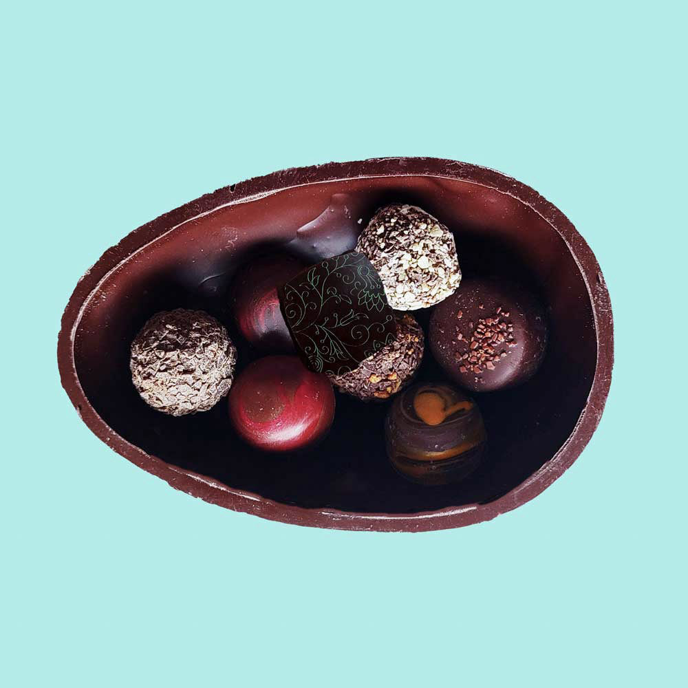 MEDIUM DARK CHOCOLATE EASTER EGG