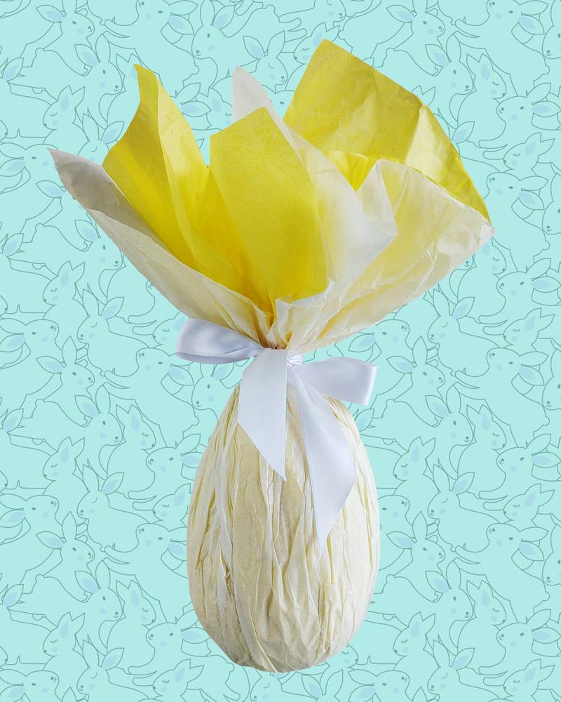 LARGE WHITE CHOCOLATE EASTER EGG