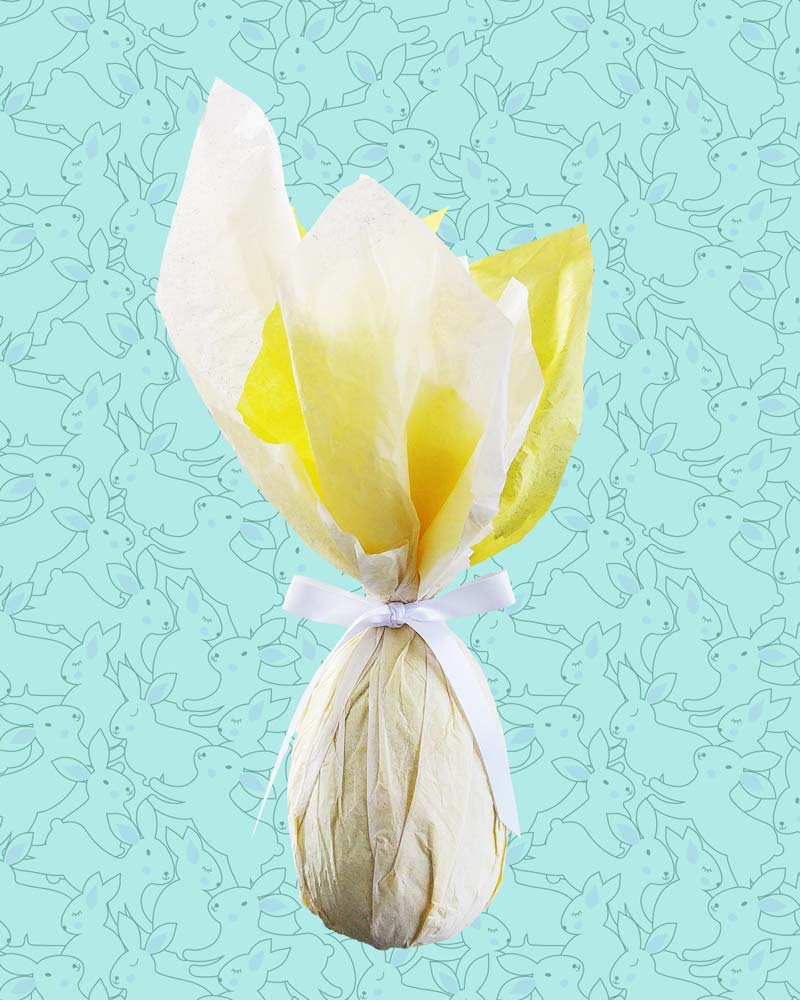 SMALL WHITE CHOCOLATE EASTER EGG