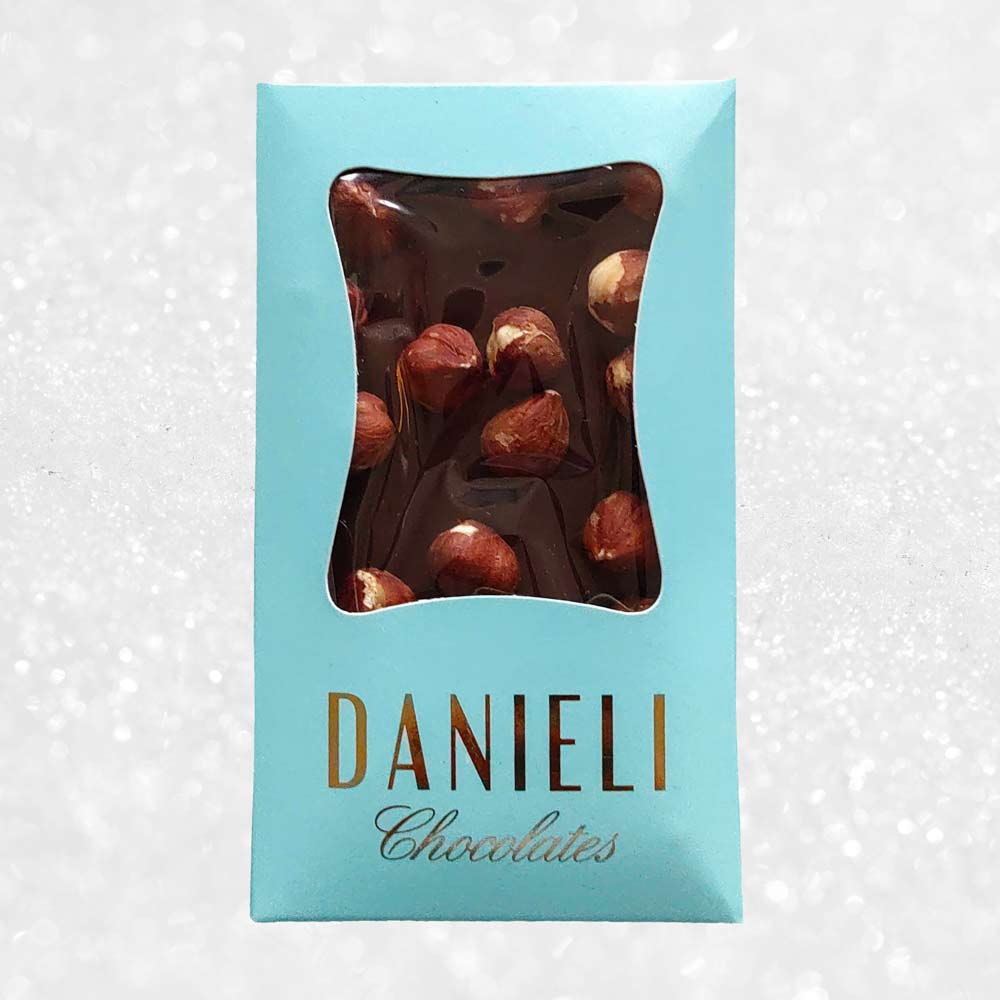 Danieli dark chocolate bar with hazelnut