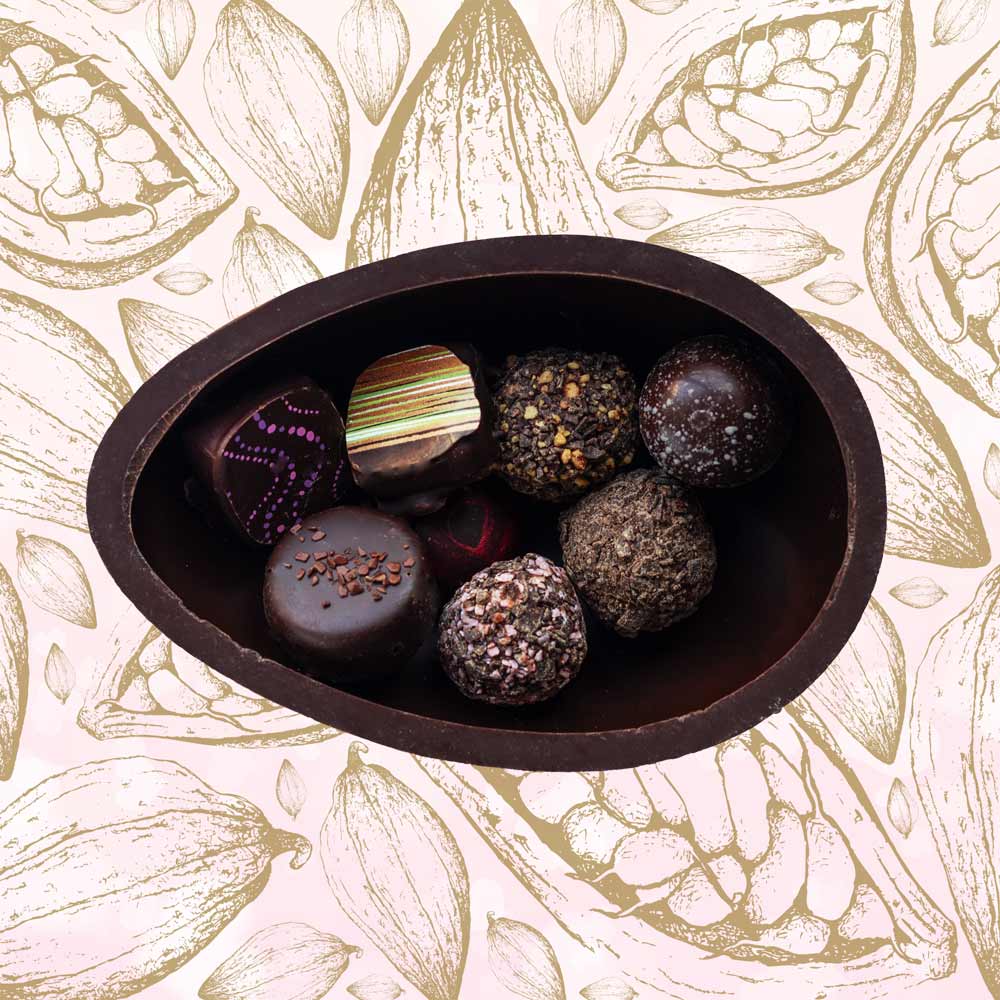 MEDIUM DARK CHOCOLATE EASTER EGG