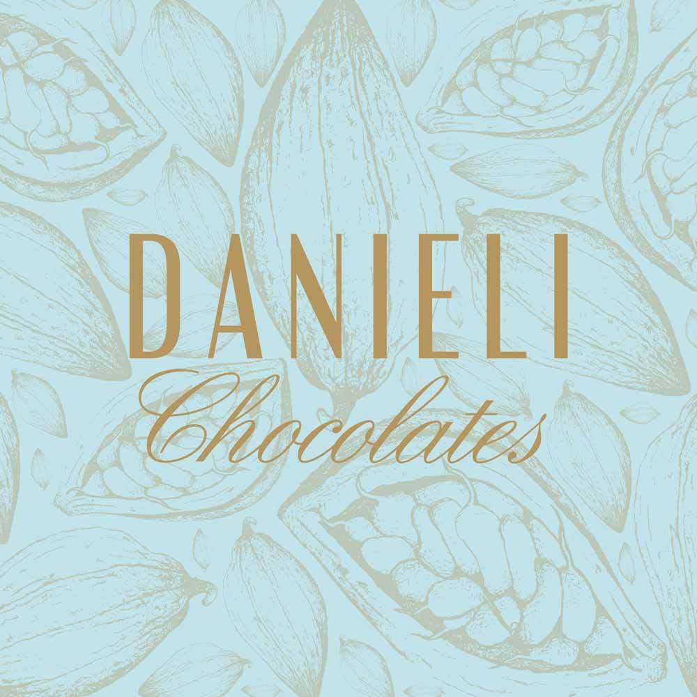 Danieli chocolates gift card in classic blue design