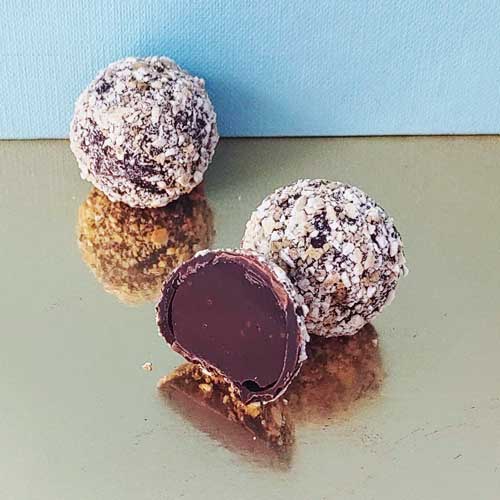 vegan oat milk truffle