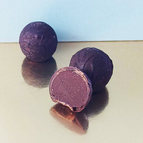 dark chocolate coffee liqueur truffle