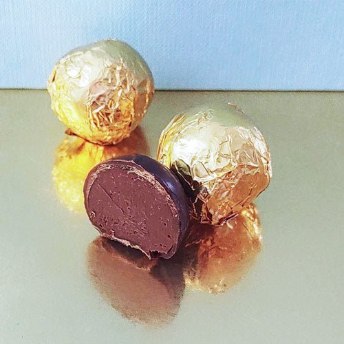 dark chocolate passion fruit truffle