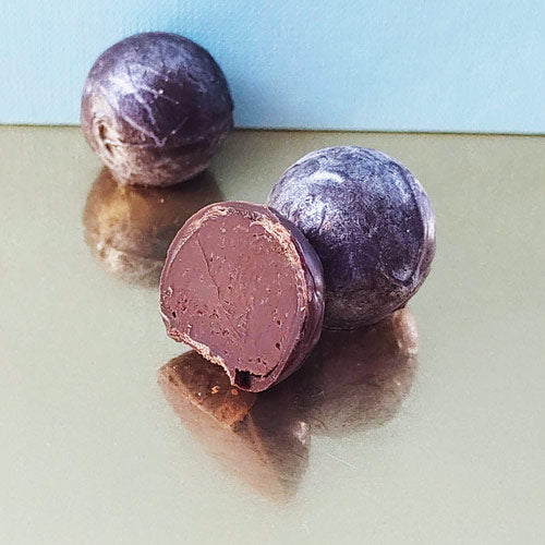dark chocolate rum truffle