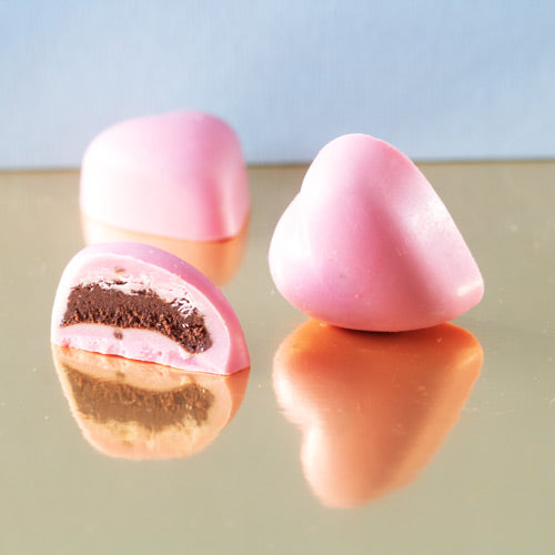 pink champagne heart chocolate