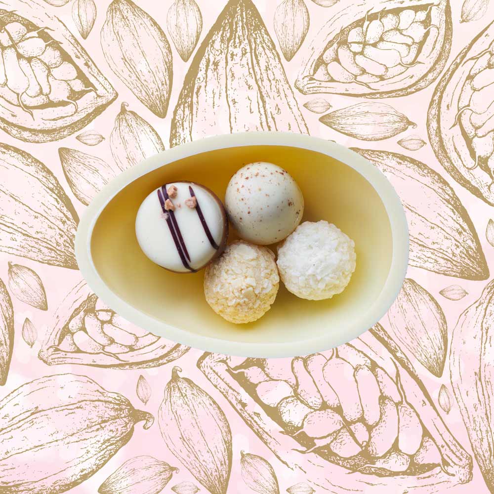 SMALL WHITE CHOCOLATE EASTER EGG